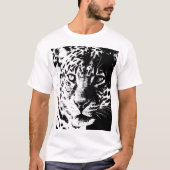 Mens Tee Shirts Template Pop Art Tierleopard (Vorderseite)