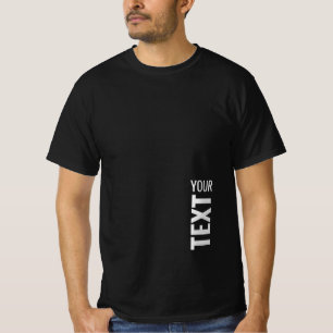 Mens Template TShirts Custom Add Text Name Modern