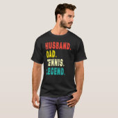 Mens Tennis Player Husband Vater Tennis Legend Vin T-Shirt (Vorne ganz)