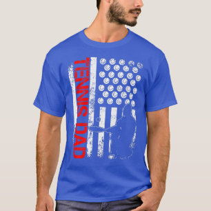 Mens Tennis US-amerikanische Flagge für patriotisc T-Shirt