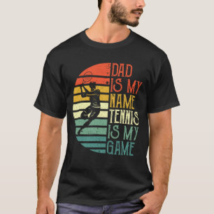 Mens Tennis Vater Fathers Day Geschenk für Vater F T-Shirt