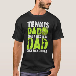 Mens Tennis Vater wie ein regelmäßiger Vater Tenni T-Shirt