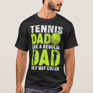 Mens Tennis Vater wie ein regelmäßiger Vater Tenni T-Shirt