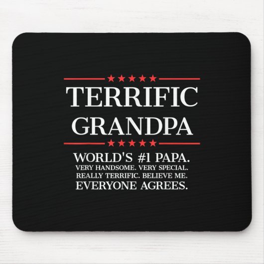Mens Terrific Oppa Mousepad (Vorne)