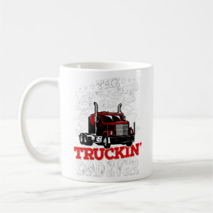 Mens the Best Truckin Vater jemals Big Rig Trucker Kaffeetasse