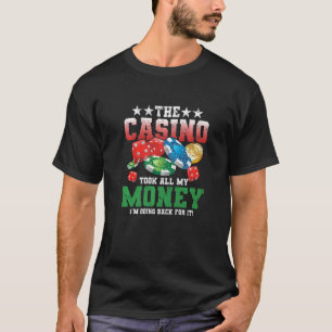 Mens The Casino Spielen Sie Ihr Geld Poker Casino T-Shirt