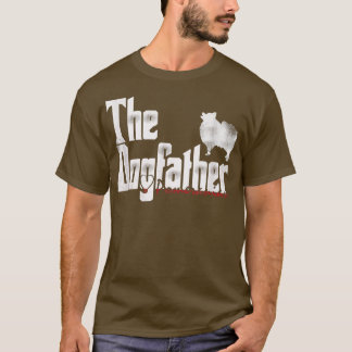 Mens The Dogfather   Pomeranian Tshirt Father's D