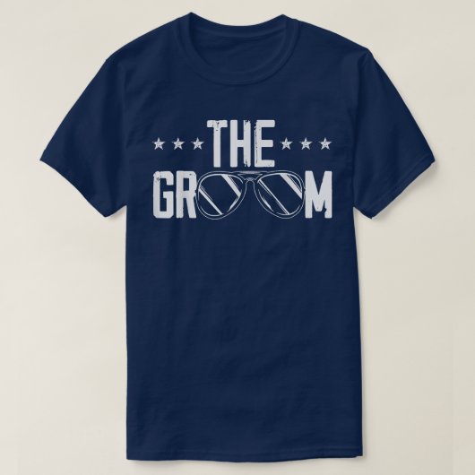 Mens The Groom Fiancee Stag Night Wedding Bachelor T-Shirt (Design vorne)