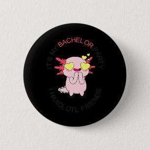 Mens the Groom Squad Bachelor Party Wedding I Haxo Button