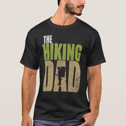 Mens The Hiking Dad Bushcraft Outdoor Hiking Fathe T-Shirt (Vorderseite)