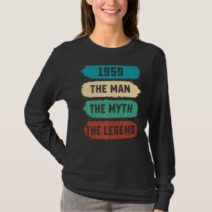 Mens The Man Myth Legend 1959 63. Geburtstag für 6 T-Shirt