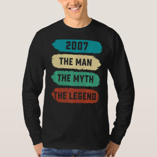 Mens The Man Myth Legend 2007 15. Geburtstag für 1 T-Shirt