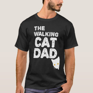 Mens The Walking Cat Dad - Bester Catdad Geht Mit T-Shirt