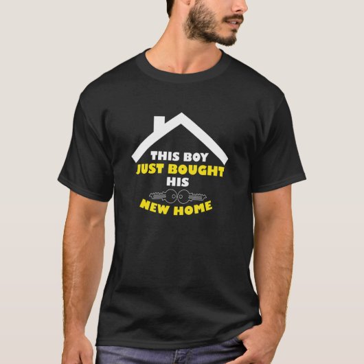 Mens This Boy Homeowner House Eigentümer New Zuhau T-Shirt (Vorderseite)