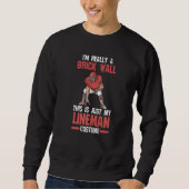 Mens This is just my Lineman costume Lineman Sweatshirt (Vorderseite)
