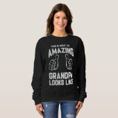 Mens This is What an Amazing Grandpa Looks Like Sweatshirt (Vorne ganz)