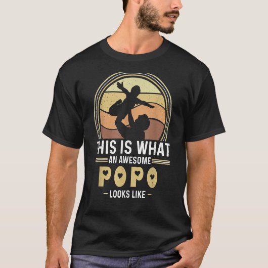 Mens This is What an Awesome Popo Looks Like Popo T-Shirt (Vorderseite)