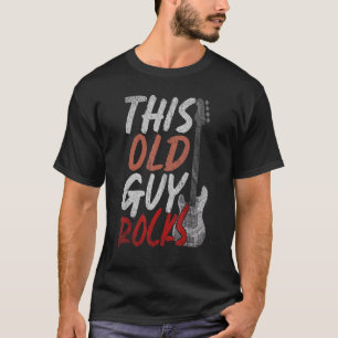 Mens This Old Typ Rocks Bass Gitarrist Music Bassi T-Shirt