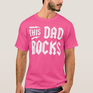 Mens This Vater Rocks Vatertag Rock Music Rockab T-Shirt