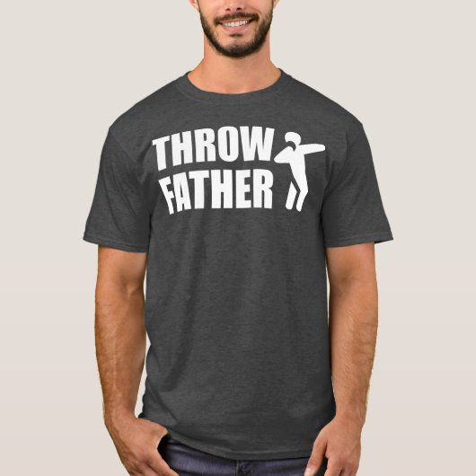 Mens Throw Vater Shoot Setzen Shootputter T-Shirt (Vorderseite)