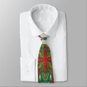 Men's tie, classy tie, colorful tie, designer tie krawatte (Gebunden)