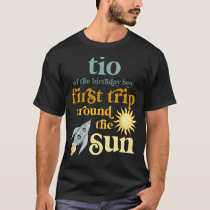Mens Tio Weltraum 1. Geburtstag Erste Reise T-Shirt