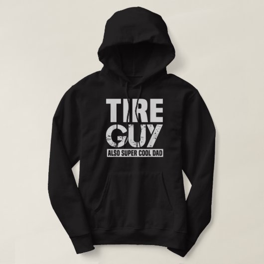 Mens Tire Typ witziger Automechaniker Vater Pater Hoodie (Design vorne)