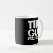 Mens Tire Typ witziger Automechaniker Vater Pater  Kaffeetasse (VorderseiteRechts)