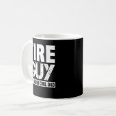 Mens Tire Typ witziger Automechaniker Vater Pater Kaffeetasse (Vorderseite Links)