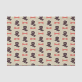 Mens top ahs and bow-Krawatte Seidenpapier