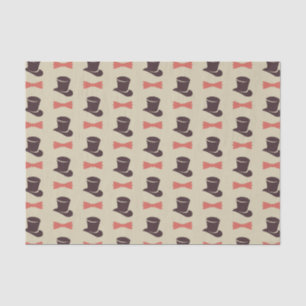 Mens top ahs and bow-Krawatte Seidenpapier