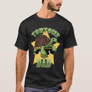 Mens Tortoise Vater Tierschildkröte Sulcata Hausbe T-Shirt