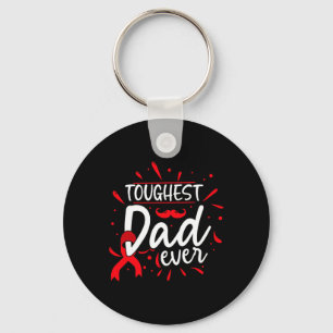 Mens Toughest Dad Ever Proud Father BLOOD Cancer A Schlüsselanhänger
