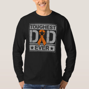 Mens Toughest Vater je Militärische Leukämie Aw T-Shirt