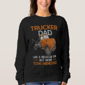 Mens Tow Truck Dad Driver Breakdown Lorry Operator Sweatshirt (Vorderseite)