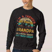 Mens Tractor Farm Rancher I bin Bauer Gra Sweatshirt (Vorderseite)