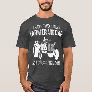 Mens Tractor Vater Farm Vater Farm Lover Daddy T-Shirt