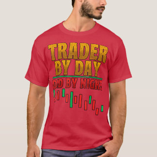 Mens Trading by Day Vater by Night Crypto Trading T-Shirt