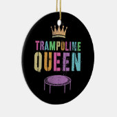 Mens TRAMPOLINE QUEEN Gymnastikteam Gymnastikteam  Keramik Ornament (Rechts)