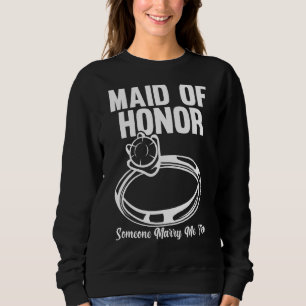 Mens Trauzeugin Jemand heiratet mich zu Bride-Team Sweatshirt