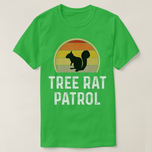 Mens Tree Rat Patrol Eichhörnchen Hunter Gift Funn T-Shirt (Design vorne)