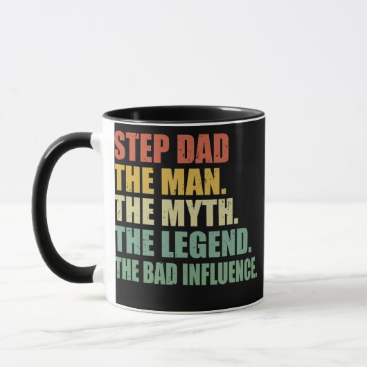 Mens tritt Vater der Mann, der Mythos, der Legende Tasse (Links)