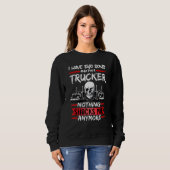 Mens Truck Driver I Have Two Sons And I'm A Trucke Sweatshirt (Vorne ganz)
