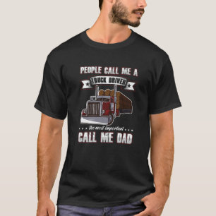 Mens Trucker Vater Vatertag Leute nennen mich eine T-Shirt
