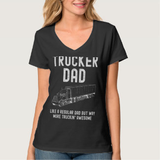 Mens Trucker Vater wie ein regelmäßiger Vater, abe T-Shirt