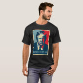 Mens Trump sperrt ihm das Poster-Shirt Black T-Shirt (Vorne ganz)