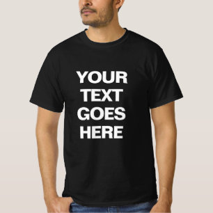 Mens TShirts Moderne einfache Vorlage Text hier hi