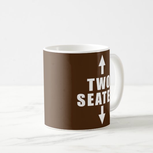 Mens Two Seats Kaffeetasse (VorderseiteRechts)