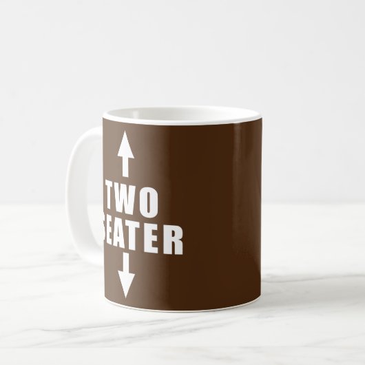 Mens Two Seats Kaffeetasse (Vorderseite Links)