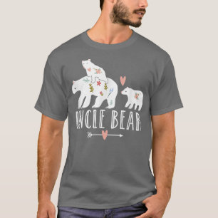 Mens Uncle Bear 2 Kids Twin Cubs, Cool Uncle Bear T-Shirt